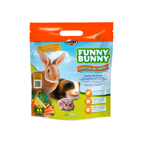 FUNNY BUNNY RAÇÃO DELÍCIAS DA HORTA 1,8kg