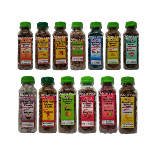 RAÇÃO EMBORRACHADA REINO PESCA ACQUAMIL FURADA 120g