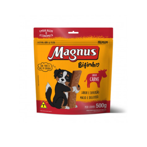 BIFINHO MAGNUS PARA CACHORRO ADULTO SABOR CARNE 500g