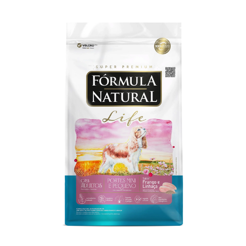 RAÇÃO FÓRMULA NATURAL LIFE SUPER PREMIUM - CÃES ADULTOS, MINI E PEQUENO 15kg